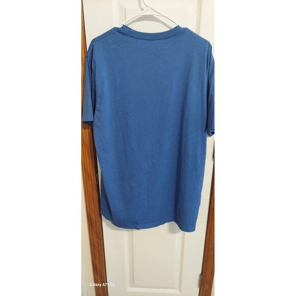 Ariat Tek Men’s Shirt Heather Blue Short Sleeve Active Performance XL - Picture 5 of 5